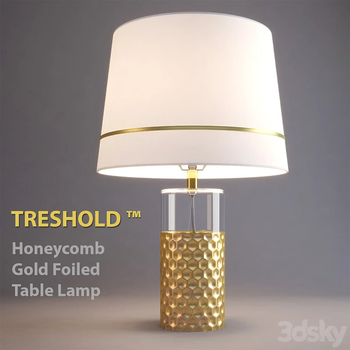 Table Lamp Threshold Honeycomb Gold Foiled Table Lamp